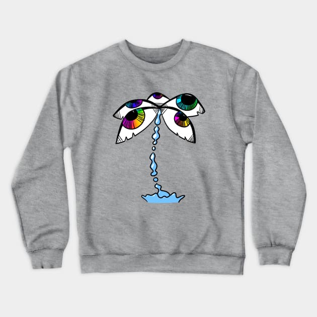 Palm tears Crewneck Sweatshirt by ObeseHotDog